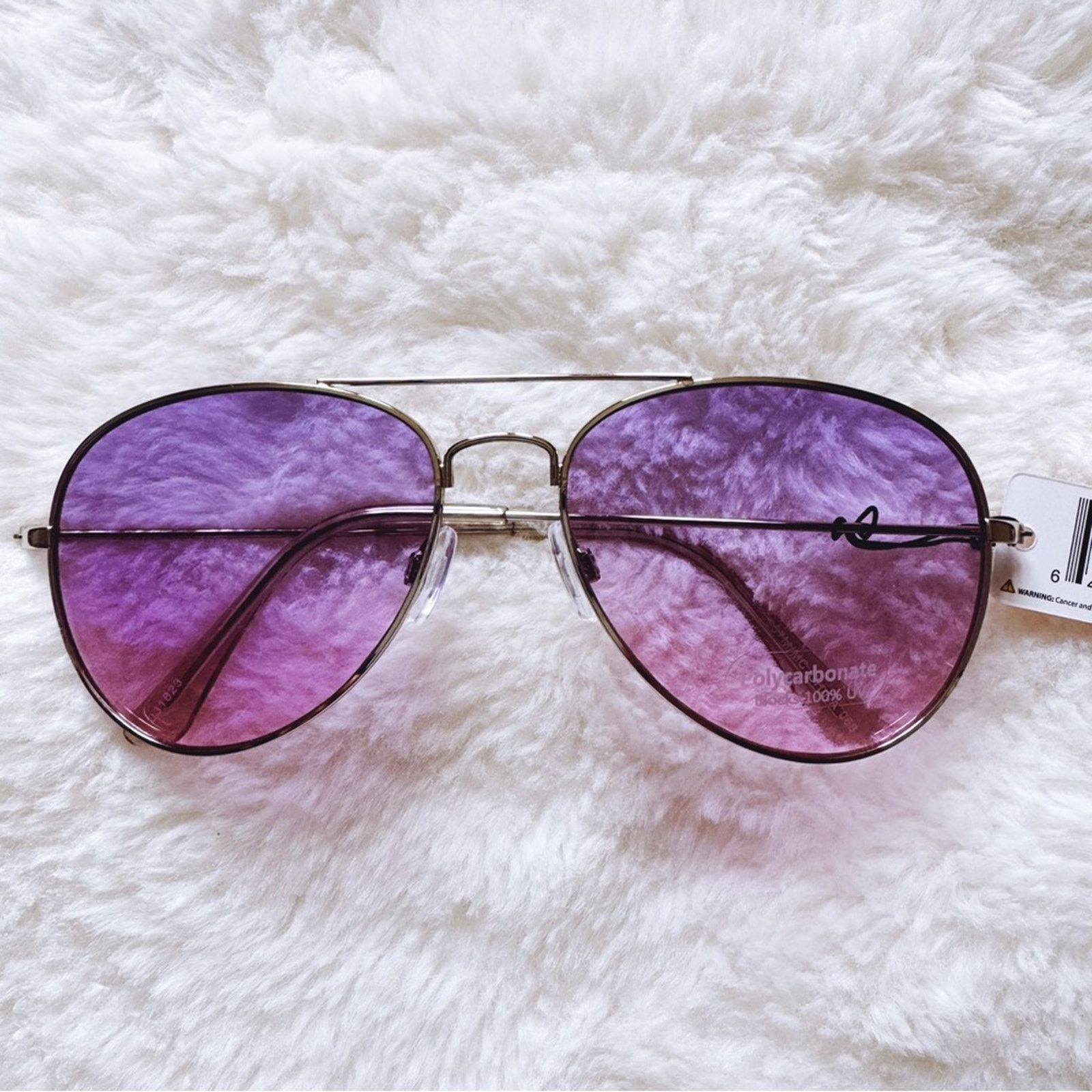 Other Rosalia Purple Full Rim Aviator Sunglasses Size ONE SIZE - 1 Thumbnail