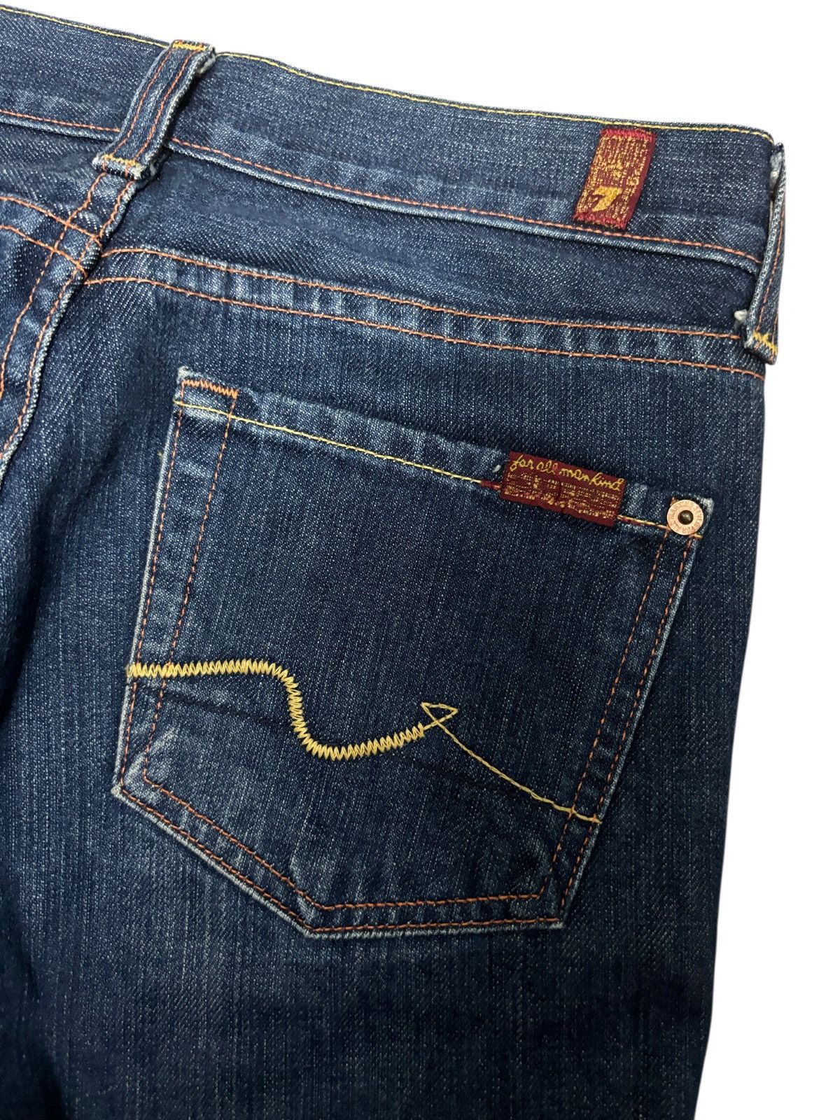 7 For All Mankind Vintage 7 For All Mankind USA Flare Denim Jeans Size 28" / US 6 / IT 42 - 3 Thumbnail