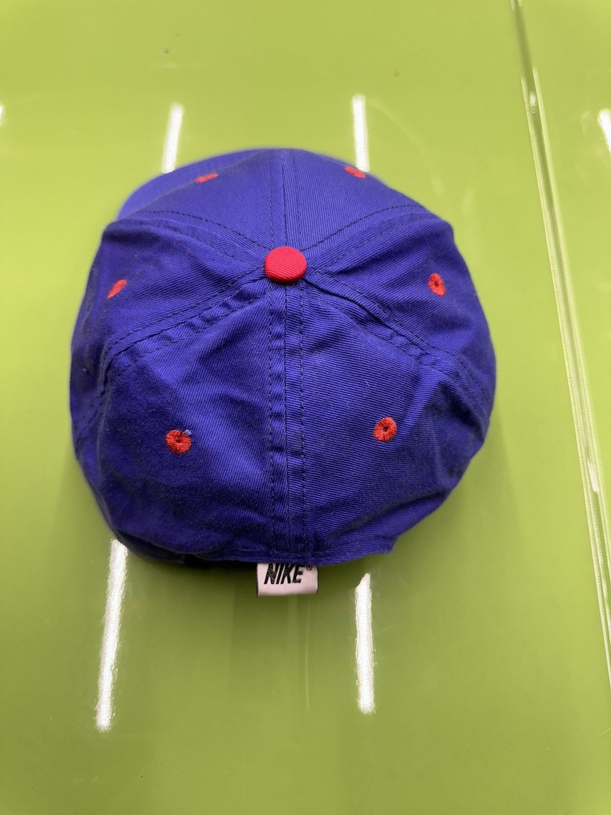 Nike × Vintage Vintage 90s Nike Swoosh SnapBack Hat Taiwan OG Size ONE SIZE - 9 Thumbnail