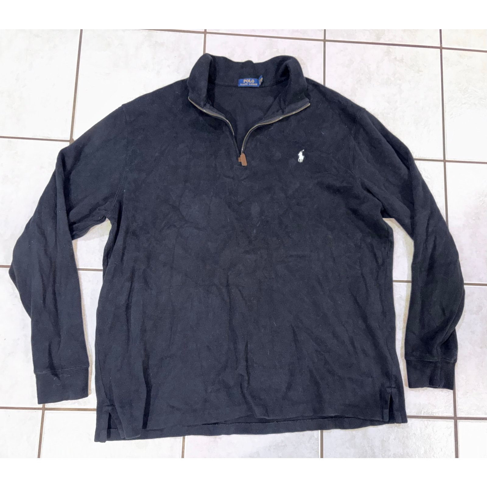 Polo Ralph Lauren Polo Ralph Lauren quarter zip pullover 2XL Black longsleeve Size US XXL / EU 58 / 5 - 1 Thumbnail