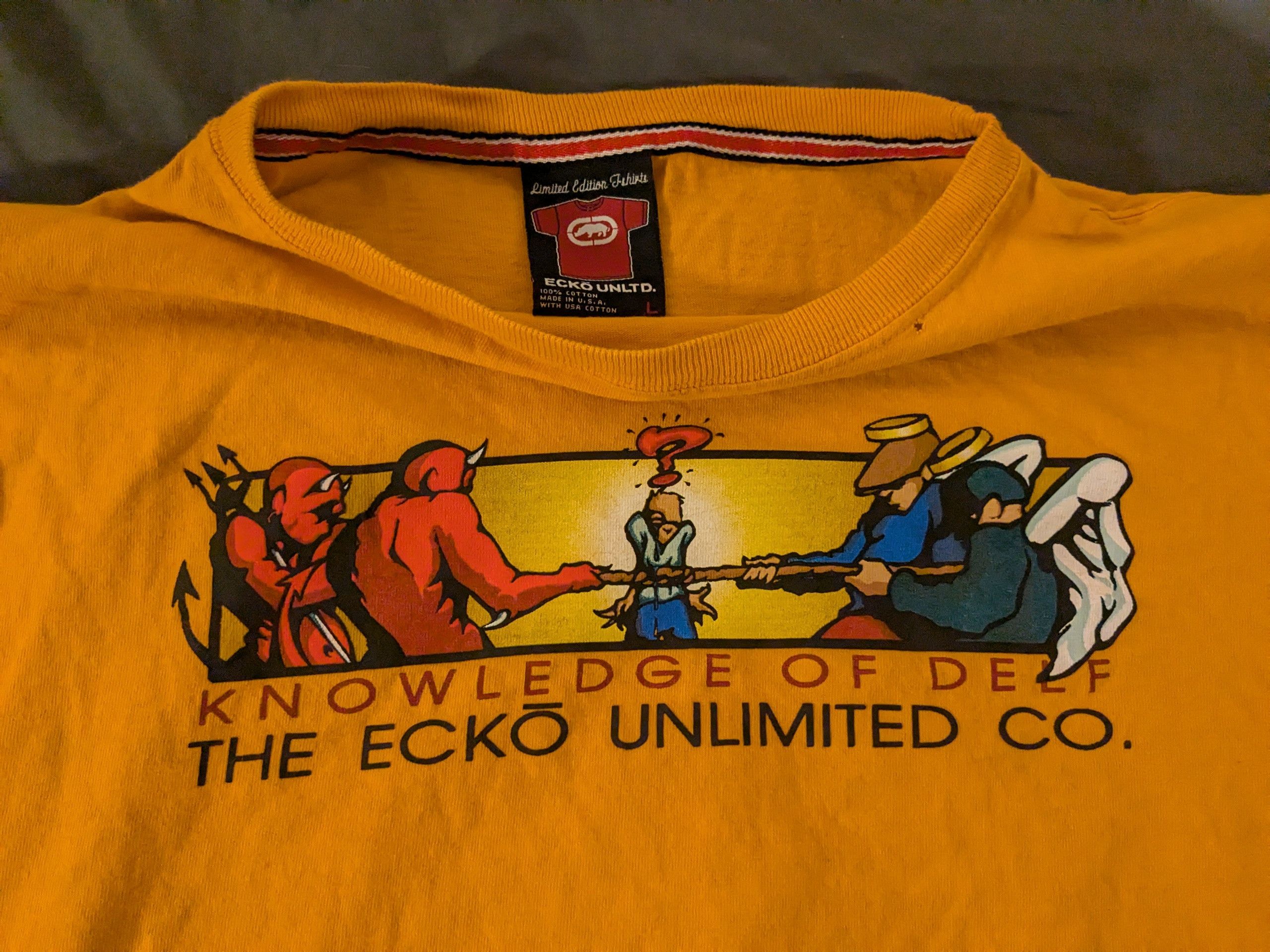 Ecko Unltd. Ecko untld knowledge of delf tshirt Size US L / EU 52-54 / 3 - 3 Thumbnail