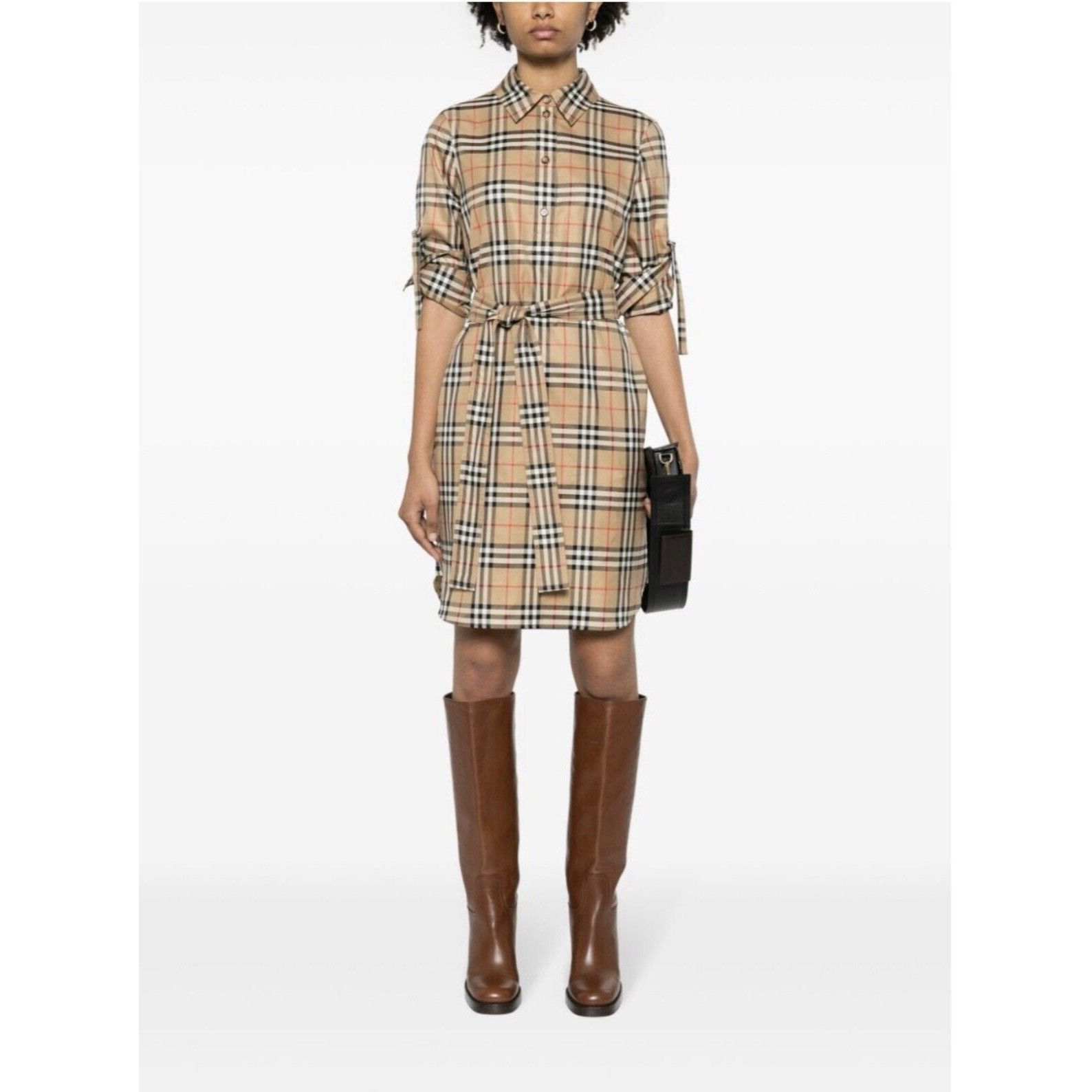Burberry Burberry Vintage Check Pattern Shirt Dress New Size 2 Size XS / US 0-2 / IT 36-38 - 2 Thumbnail