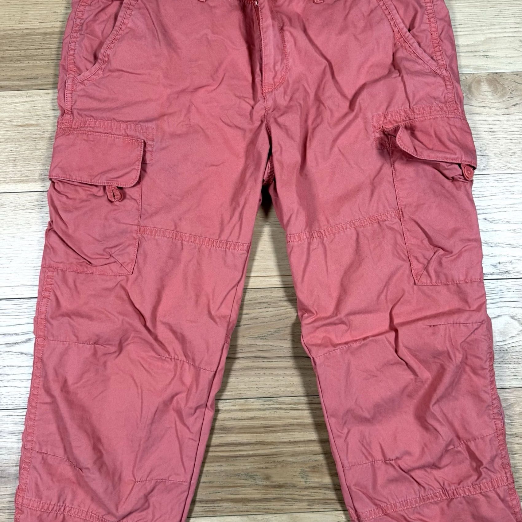 Ralph Lauren Lauren Ralph Lauren Pants Women’s 8 Nylon Flap Pockets Pink Chino | Regular Fit Straight Leg Cargo Pants Women 8 with Pockets Size 30" / US 8 / IT 44 - 3 Thumbnail