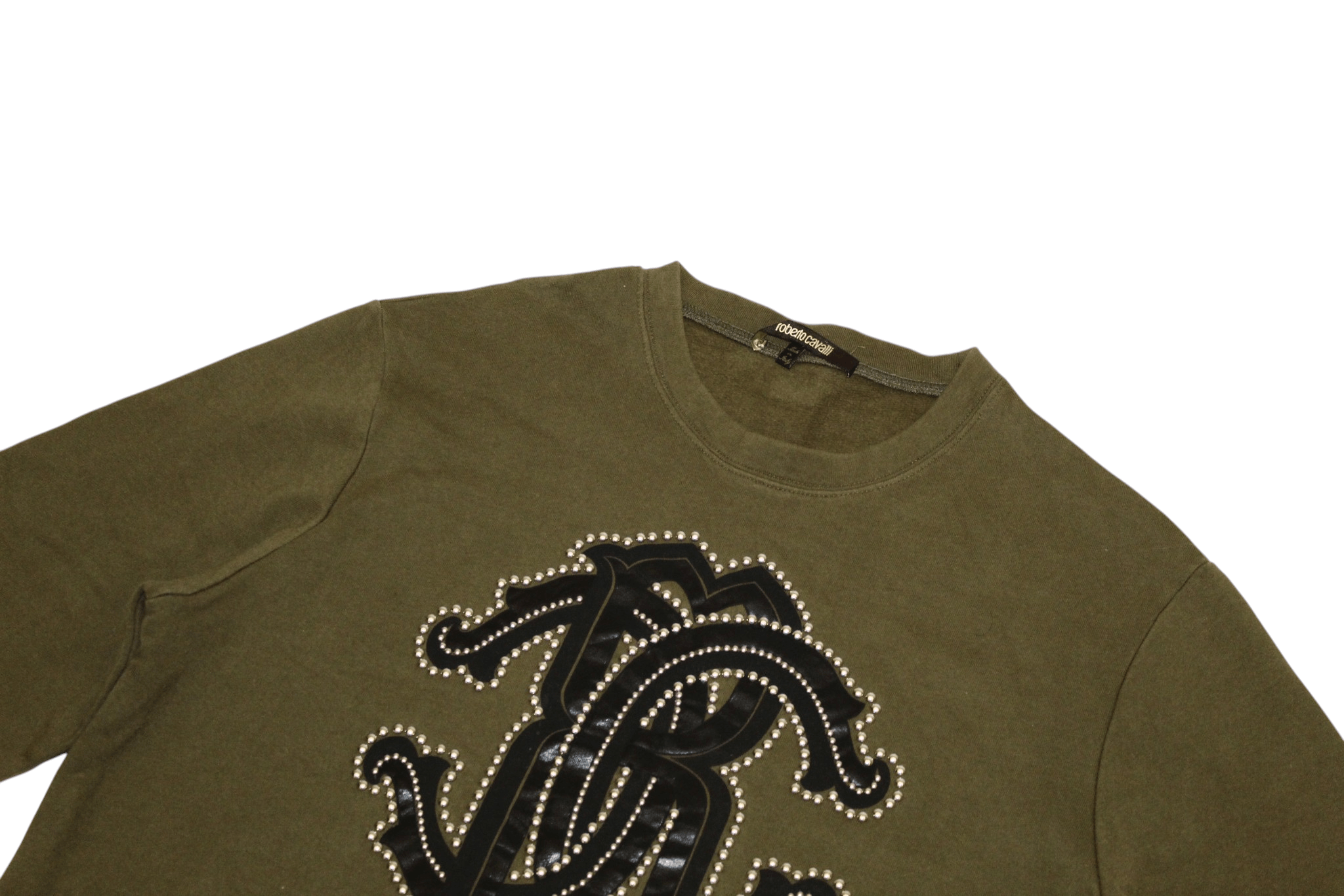 Roberto Cavalli Roberto Cavalli Big Logo Application Trim Sweatshirt Size US L / EU 52-54 / 3 - 4 Thumbnail