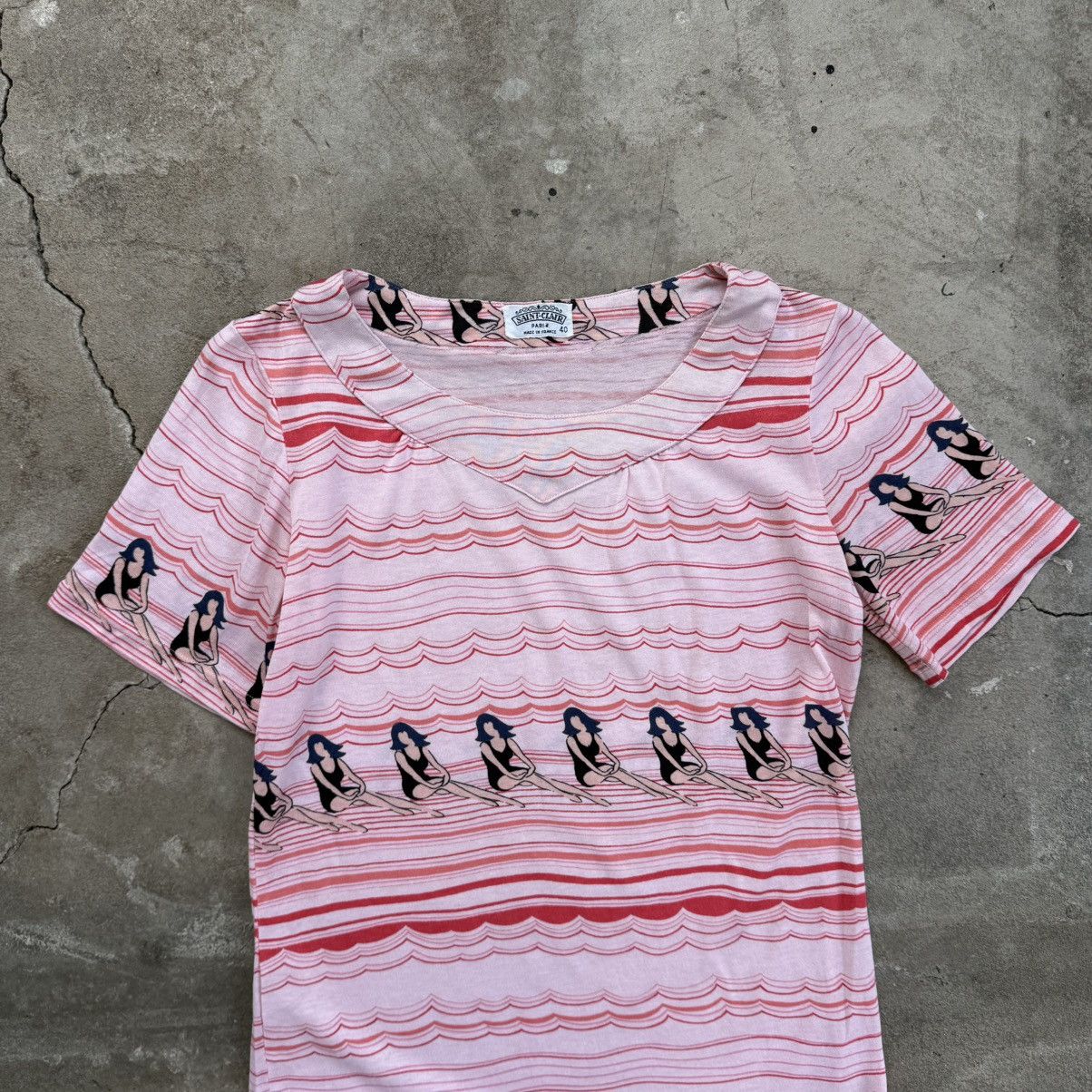 Other Vintage 90’s Saint Clare Paris Printed T-Shirt Size M / US 6-8 / IT 42-44 - 3 Thumbnail