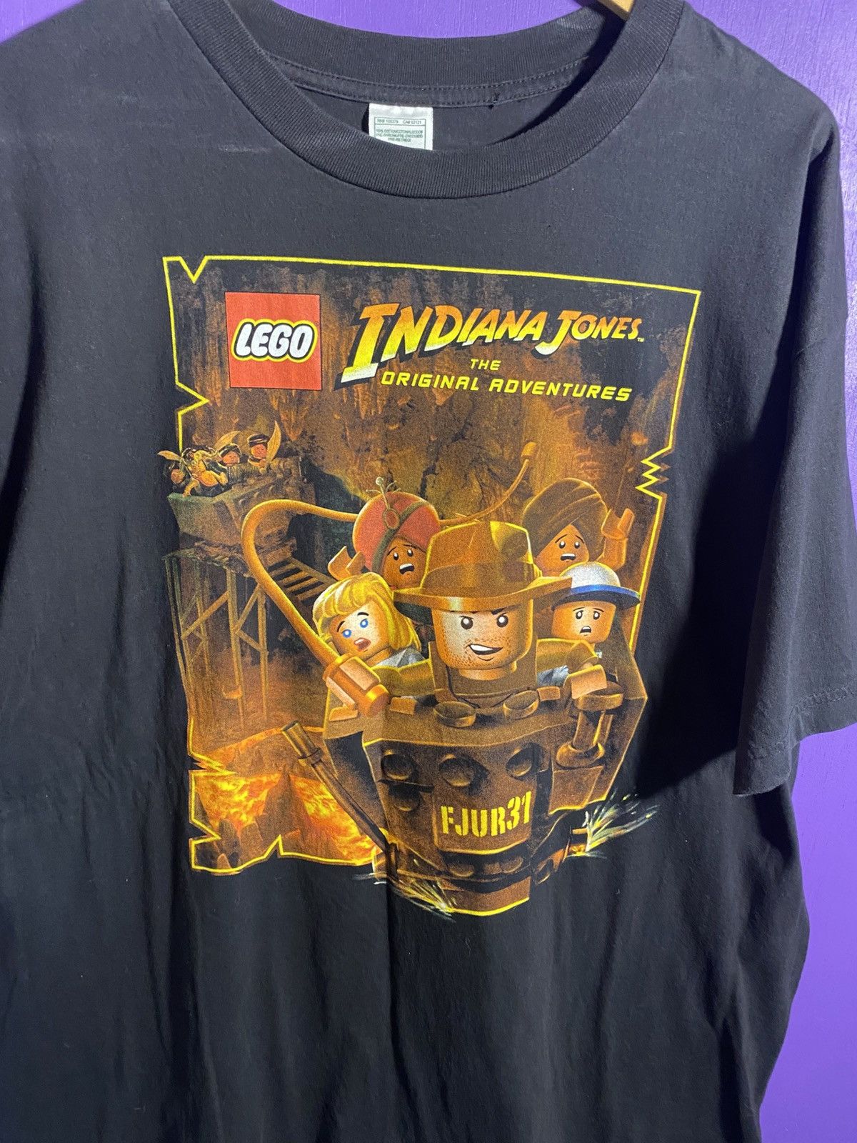 LEGO Vintage 00s Lego Indiana Jones video game t-shirt Size US XL / EU 56 / 4 - 3 Thumbnail
