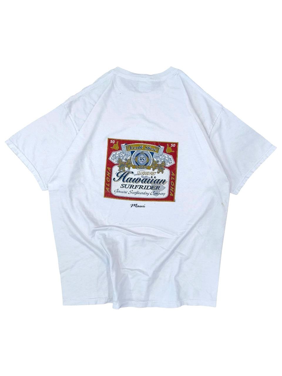 Vintage Vintage Hawaiian Surfrider Big Backhit like Budweiser Tee Size US XL / EU 56 / 4 - 1 Thumbnail