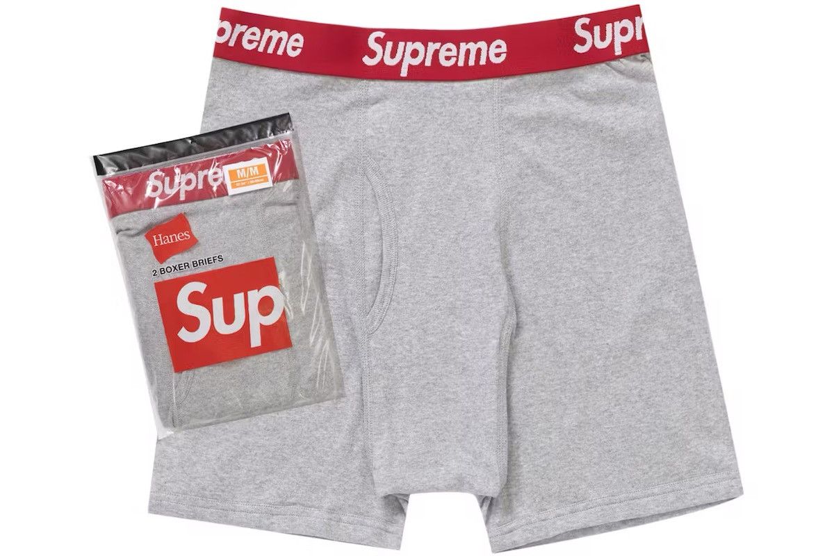 Hanes × Supreme Hanes boxer Brifes Size 34 - 1 Thumbnail