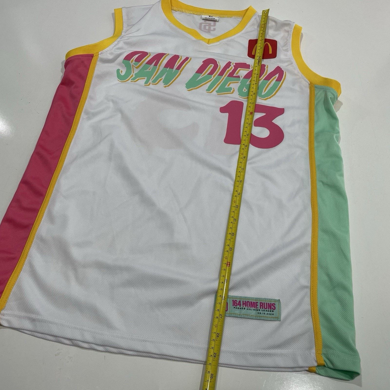 MLB Padres Manny Machado 13 City Connect Basketball Jersey M SGA Size US M / EU 48-50 / 2 - 4 Thumbnail