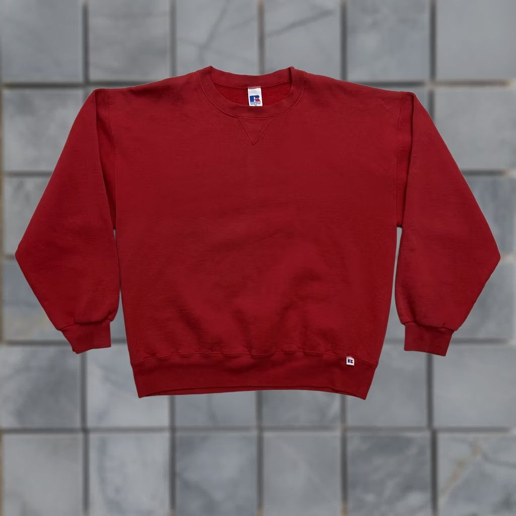 Russell Athletic Russell Athletic Sweatshirt Mens XL Red Fleece Pullover Solid Logo Size US XL / EU 56 / 4 - 1 Thumbnail