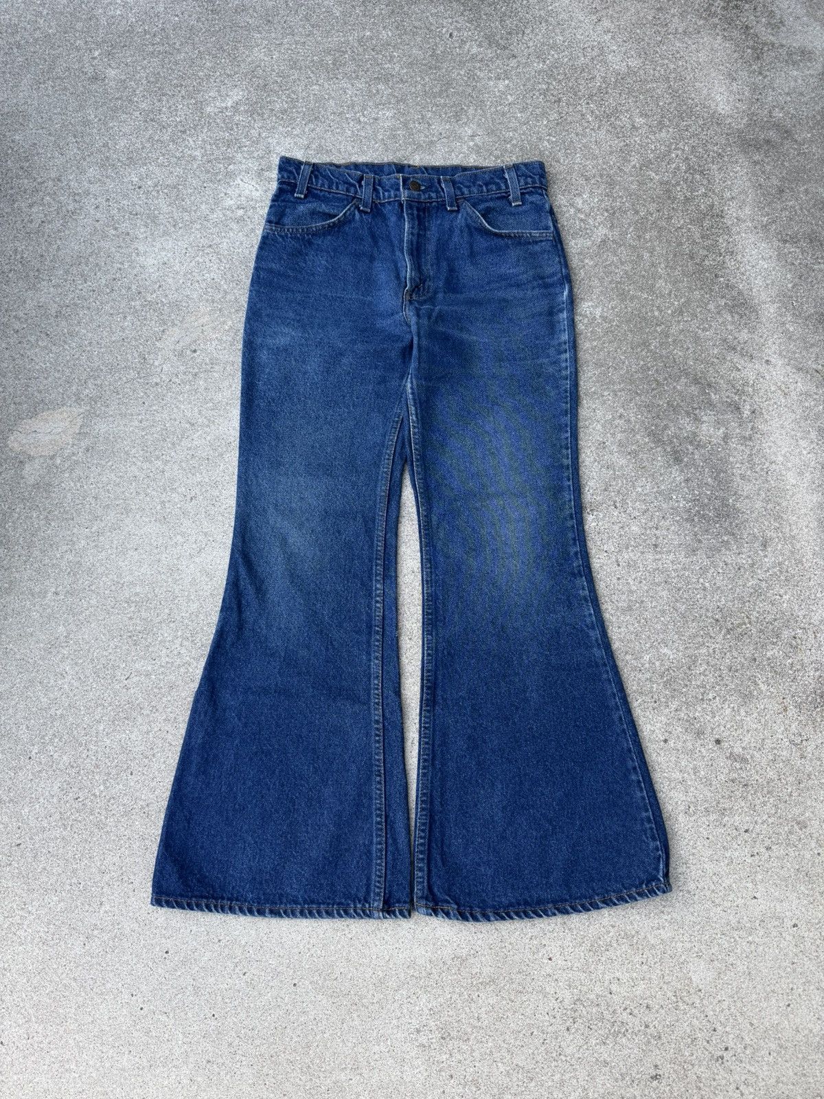 Levi's × Vintage Vtg 80’s Levi’s 684 Orange Tab Bellbottom Flare Jeans 29x29 Size US 29 - 1 Thumbnail