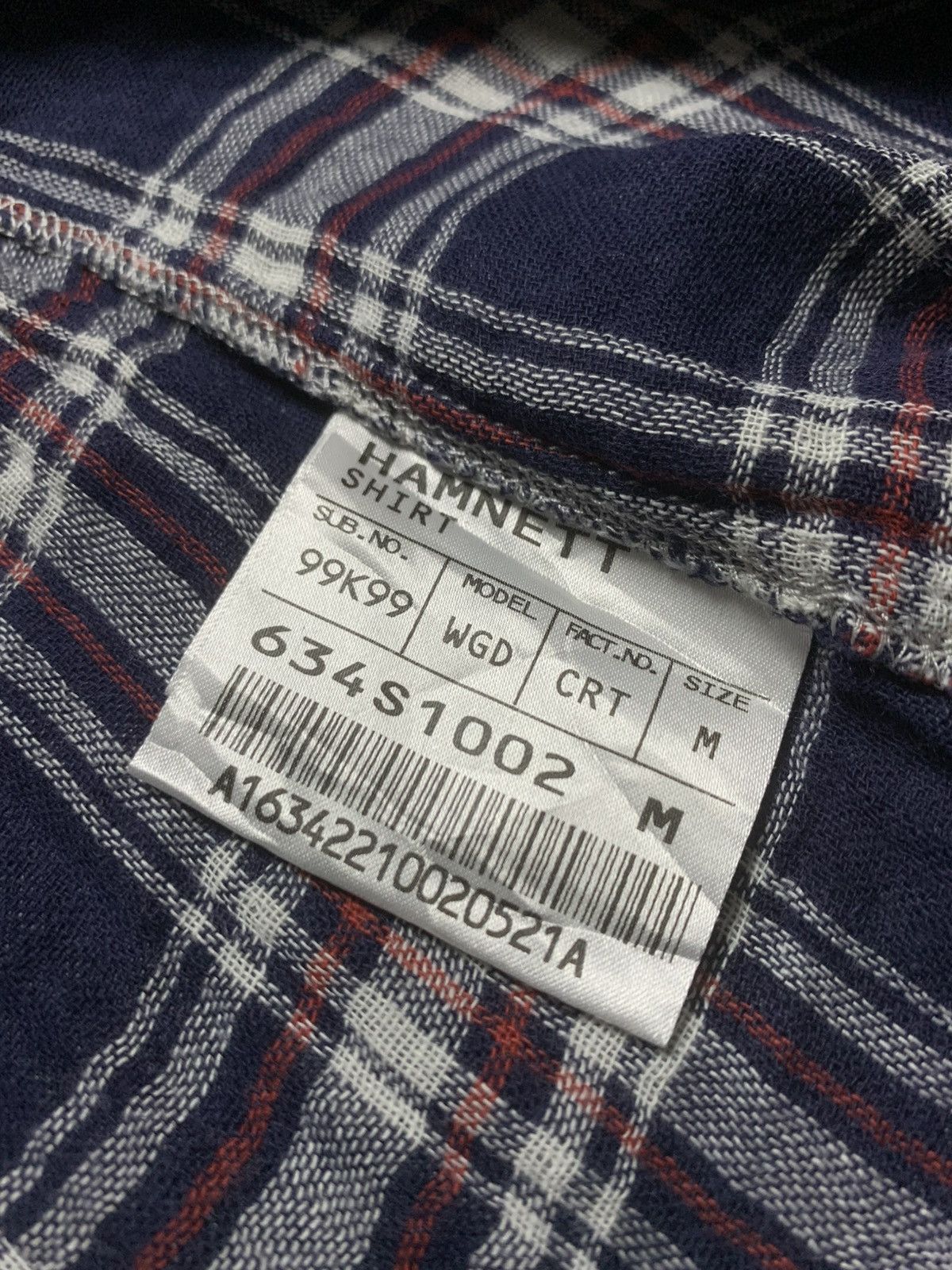 Katharine Hamnett London Katharine Hamnett - Reversible-Style Chambray × Plaid Shirt Size US M / EU 48-50 / 2 - 9 Thumbnail