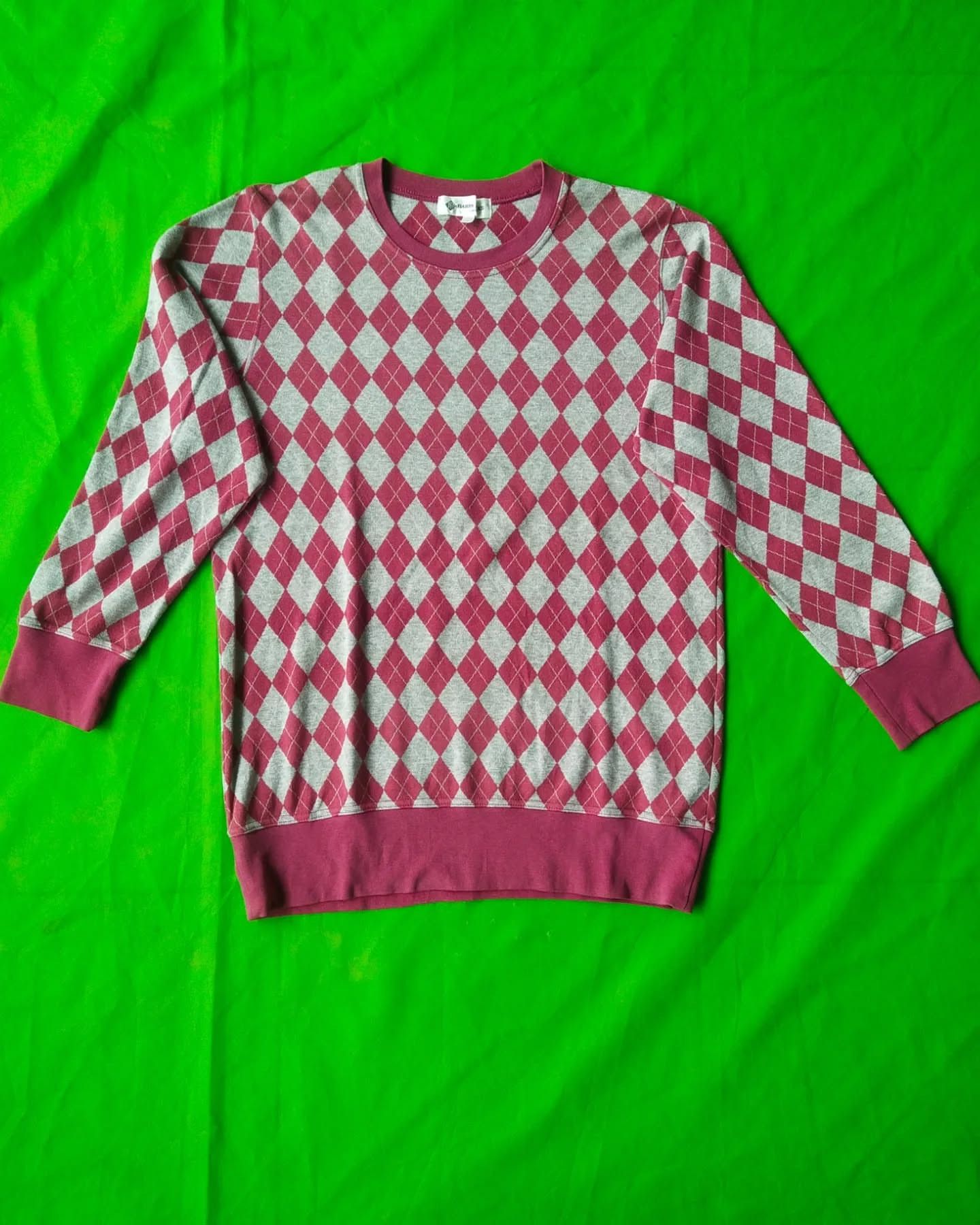 Hardy Amies Hardy Amies Red Pattern Crewneck Size US L / EU 52-54 / 3 - 2 Thumbnail