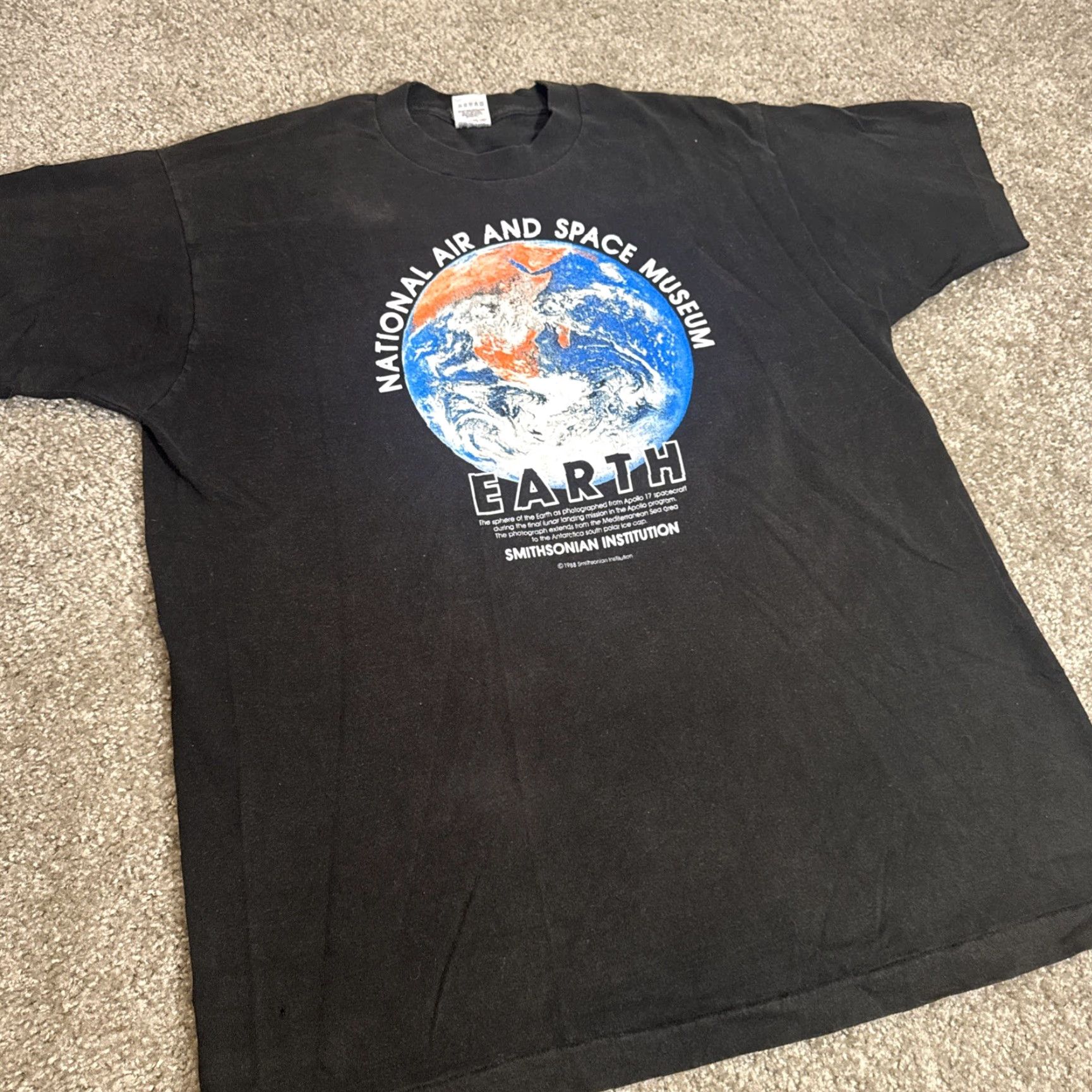 Fruit Of The Loom VINTAGE Smithsonian Air & Space Museum 1993 Clinton Gore Inaugural Ball T-Shirt XL Men Black Space Fruit of the Loom Size US XL / EU 56 / 4 - 4 Thumbnail