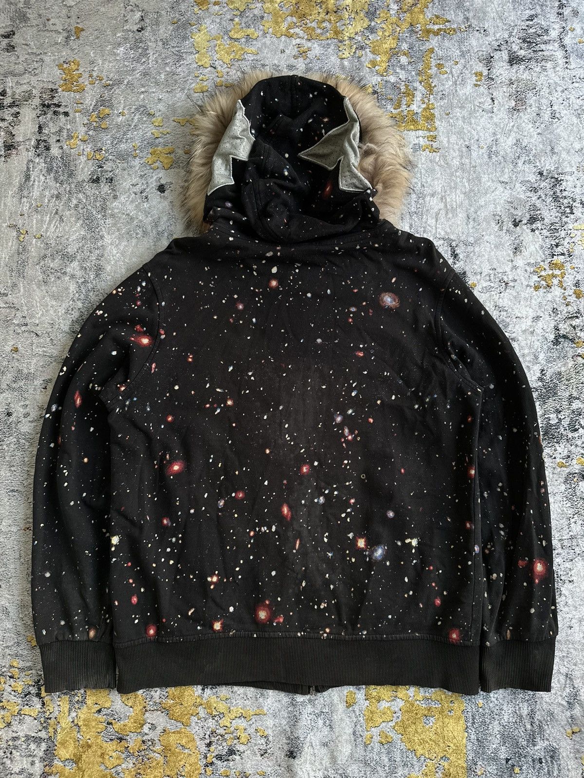 20471120 FADED JCB SPACE GALAXY AOP FUR FULL ZIPPER HOODIE LGB STYLE Size US L / EU 52-54 / 3 - 2 Thumbnail