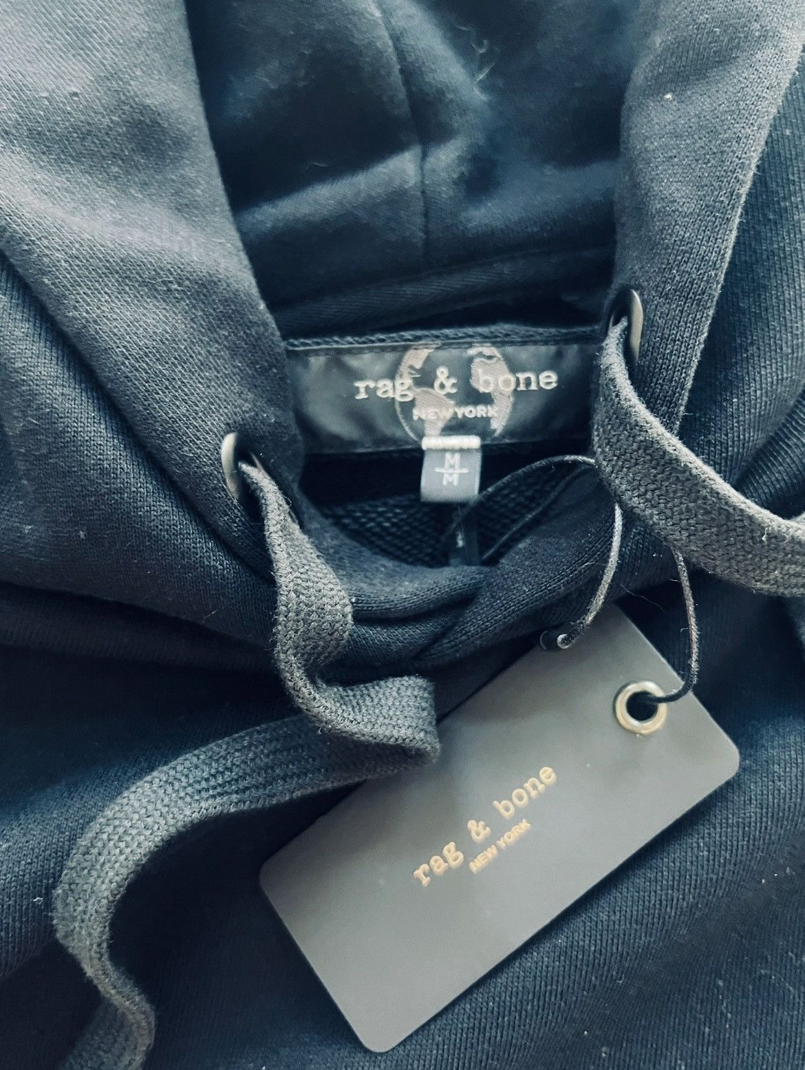 Rag & Bone NWT! Rag & Bone Damon Slub Hoodie size M in black Size US M / EU 48-50 / 2 - 8 Thumbnail
