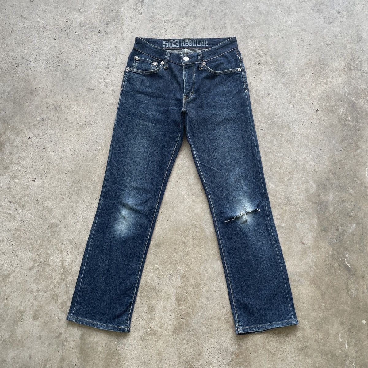 Edwin W30 Vintage Edwin 503 Regular Distressed Jeans Pants Denim Size US 30 / EU 46 - 1 Thumbnail