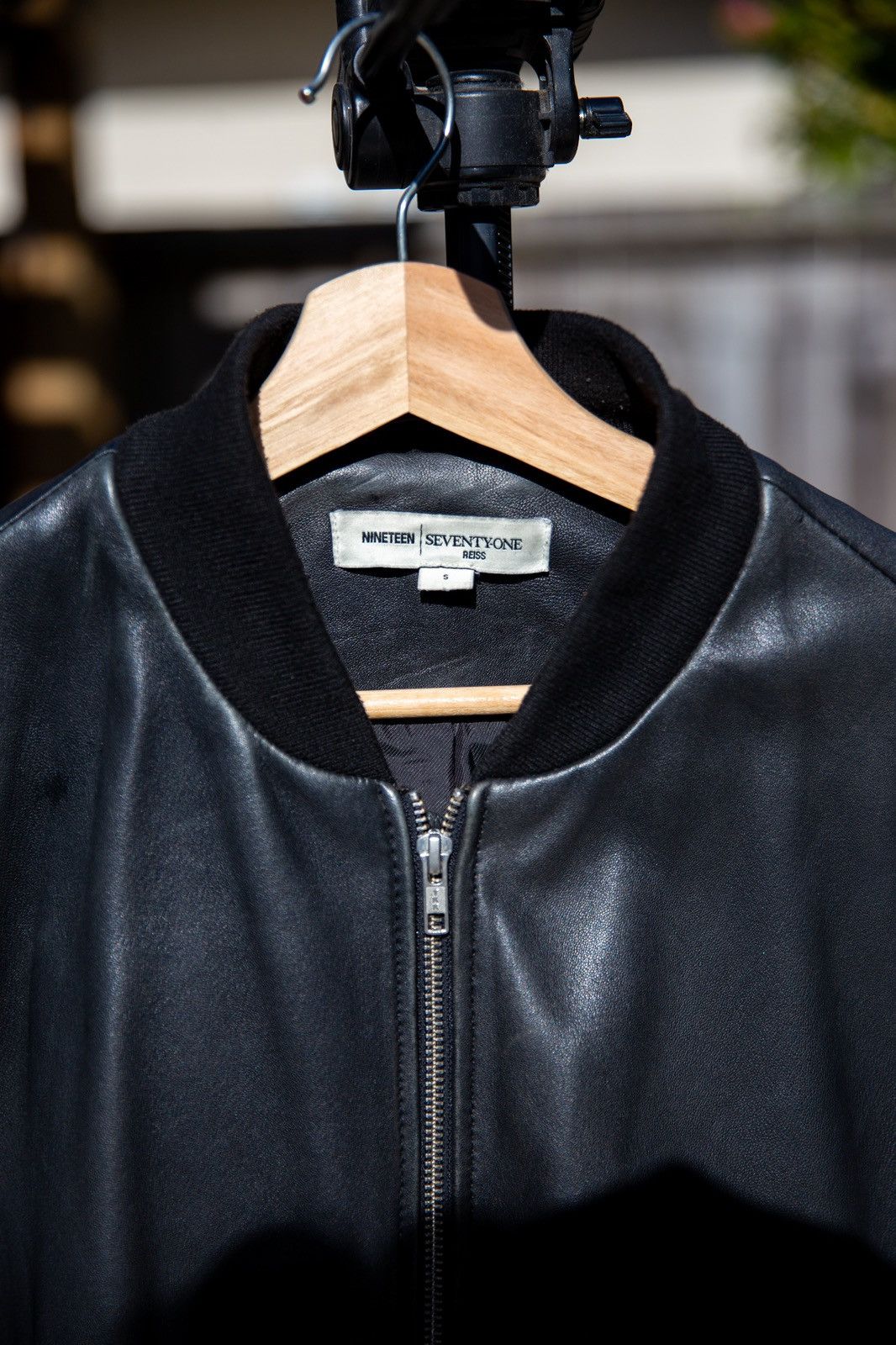 Reiss Black Leather Bomber Jacket Size US S / EU 44-46 / 1 - 5 Thumbnail