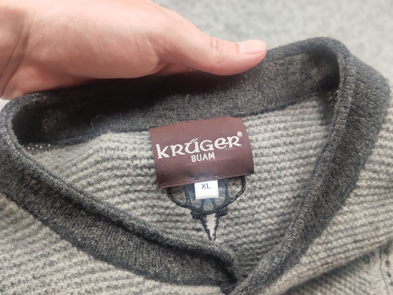 Vintage Krüger Dirndl wool cardigan traditional logo Vintage Size US L / EU 52-54 / 3 - 13 Thumbnail