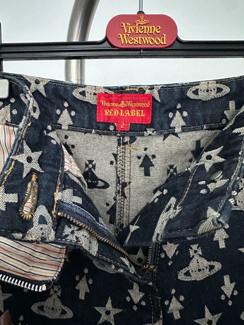 Vivienne Westwood Vivienne Westwood sizeS Saturn Logo Cowboy Trousers Size 26" / US 2 / IT 38 - 5 Thumbnail