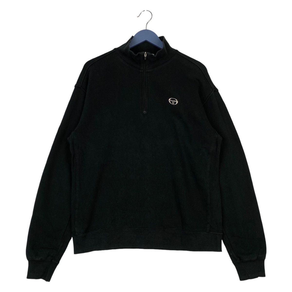 Sergio Tacchini × Vintage Vintage Sergio Ticchini Small Embroidered Quater Zip Size US M / EU 48-50 / 2 - 1 Thumbnail