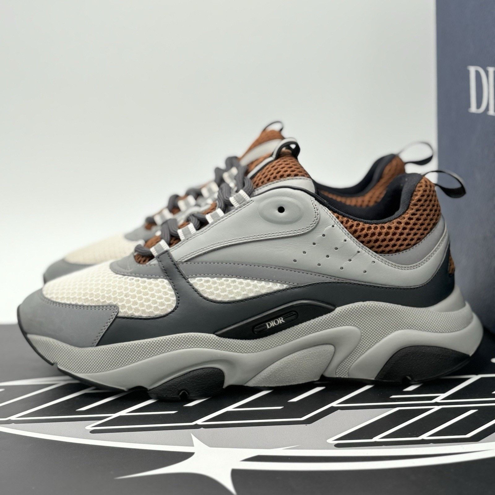 Dior Dior B22 Sneaker ' Brown Grey White ' | SUPER CLEAN! Size US 10 / EU 43 - 1 Thumbnail