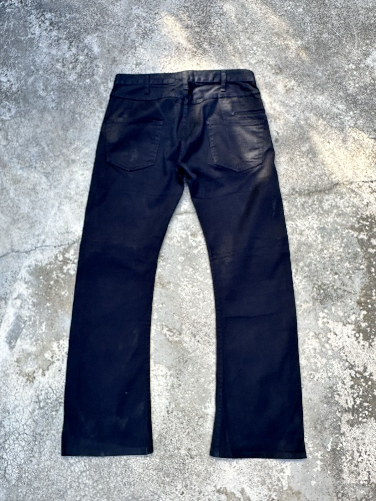 junhashimoto JunHashimoto Super Black Japan Flare Denim 30x28 F66 Size US 30 / EU 46 - 3 Thumbnail