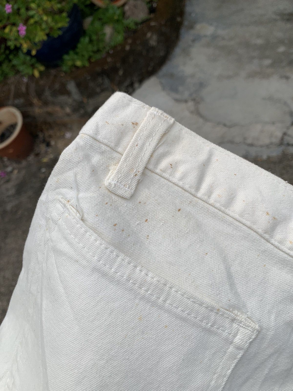 Japanese Brand × Vintage Steals! Vintage NOS Big G Blue Jeans Japan Cream Denim Size US 29 - 11 Thumbnail