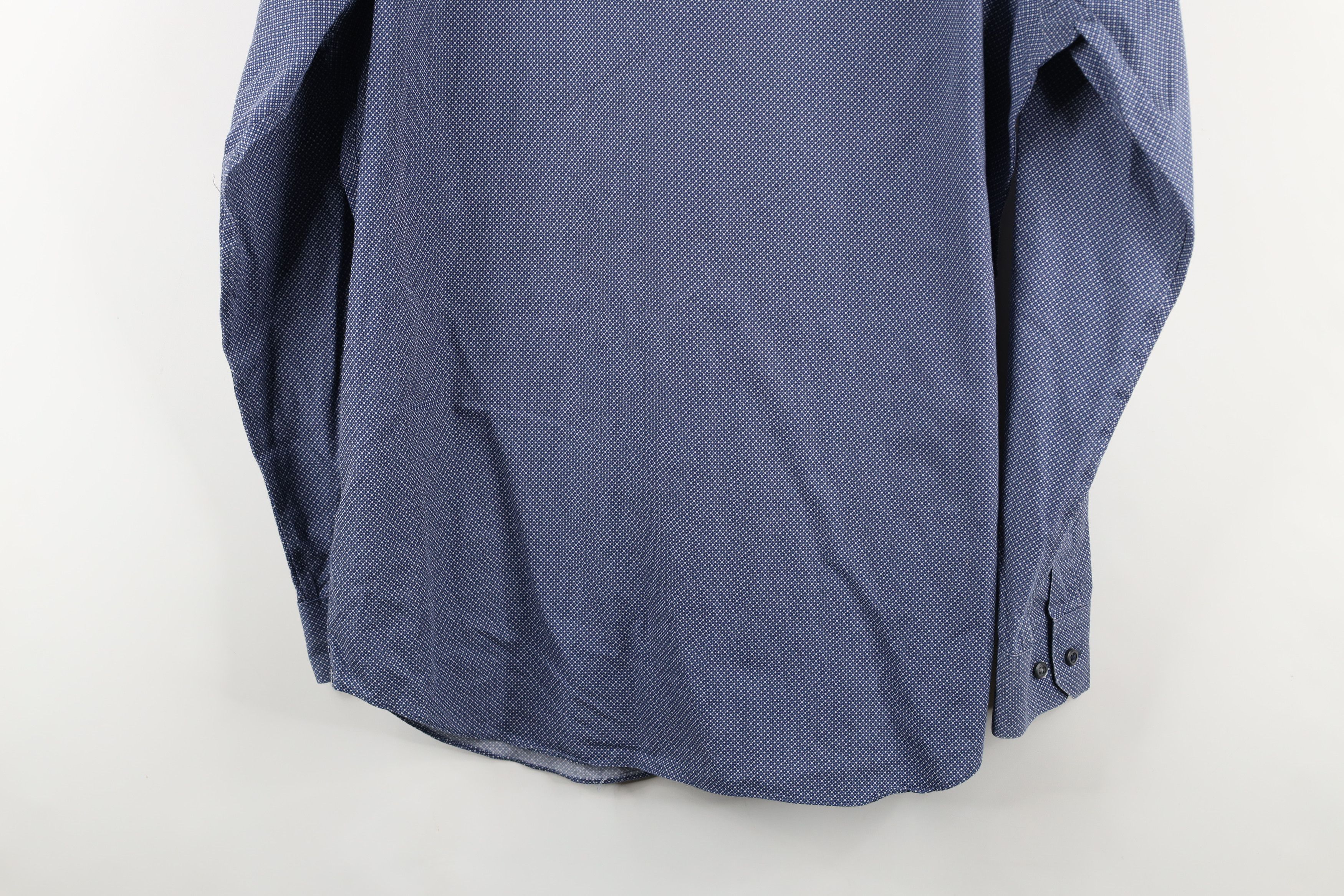 Banana Republic × Vintage Banana Republic Fit Non Iron Polka Dot Button Shirt Blue Size US M / EU 48-50 / 2 - 14 Thumbnail