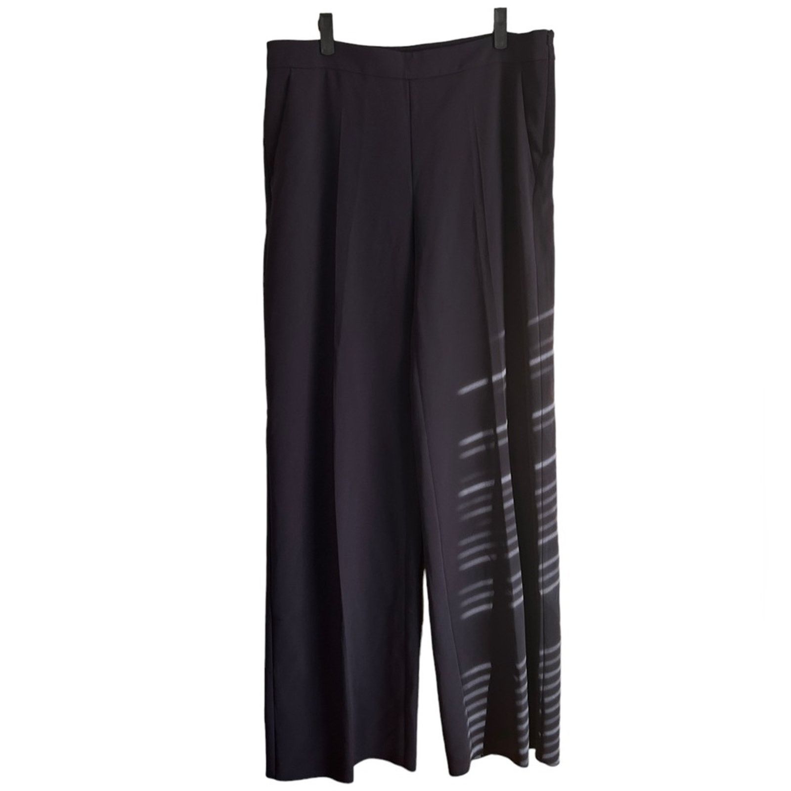 Max Mara NWT MAXMARA NAVY BLUE TUNDRA CREPE WIDE LEG TROUSERS Size 38" / US 16 / IT 52 - 1 Thumbnail