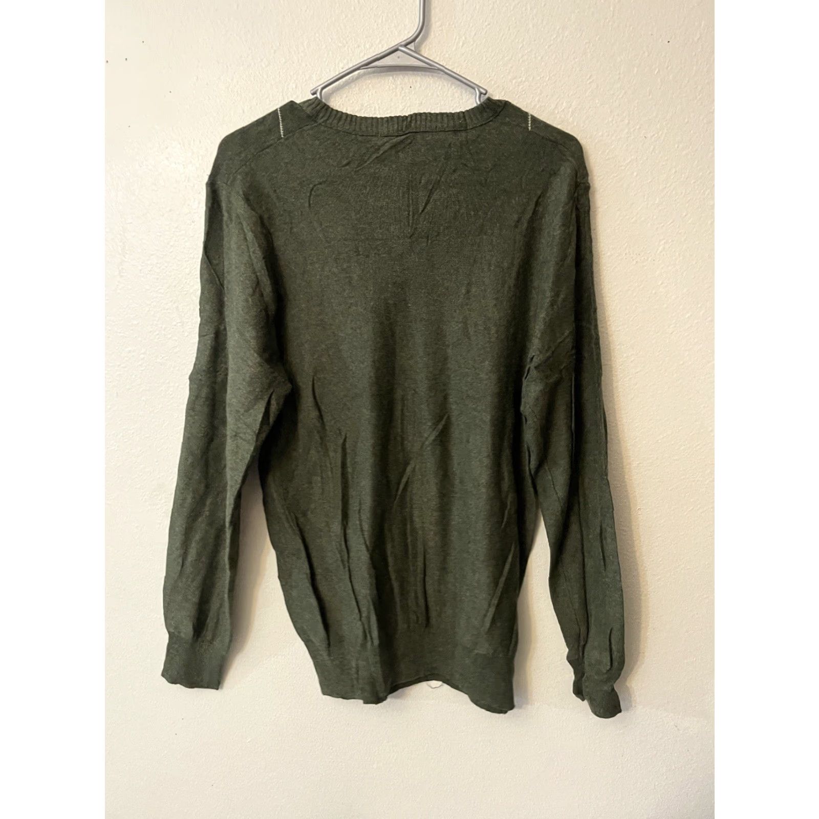 Old Navy Old Navy Mens Sweater Size M Green V Neck Argyle Pullover Cotton Size US M / EU 48-50 / 2 - 2 Thumbnail