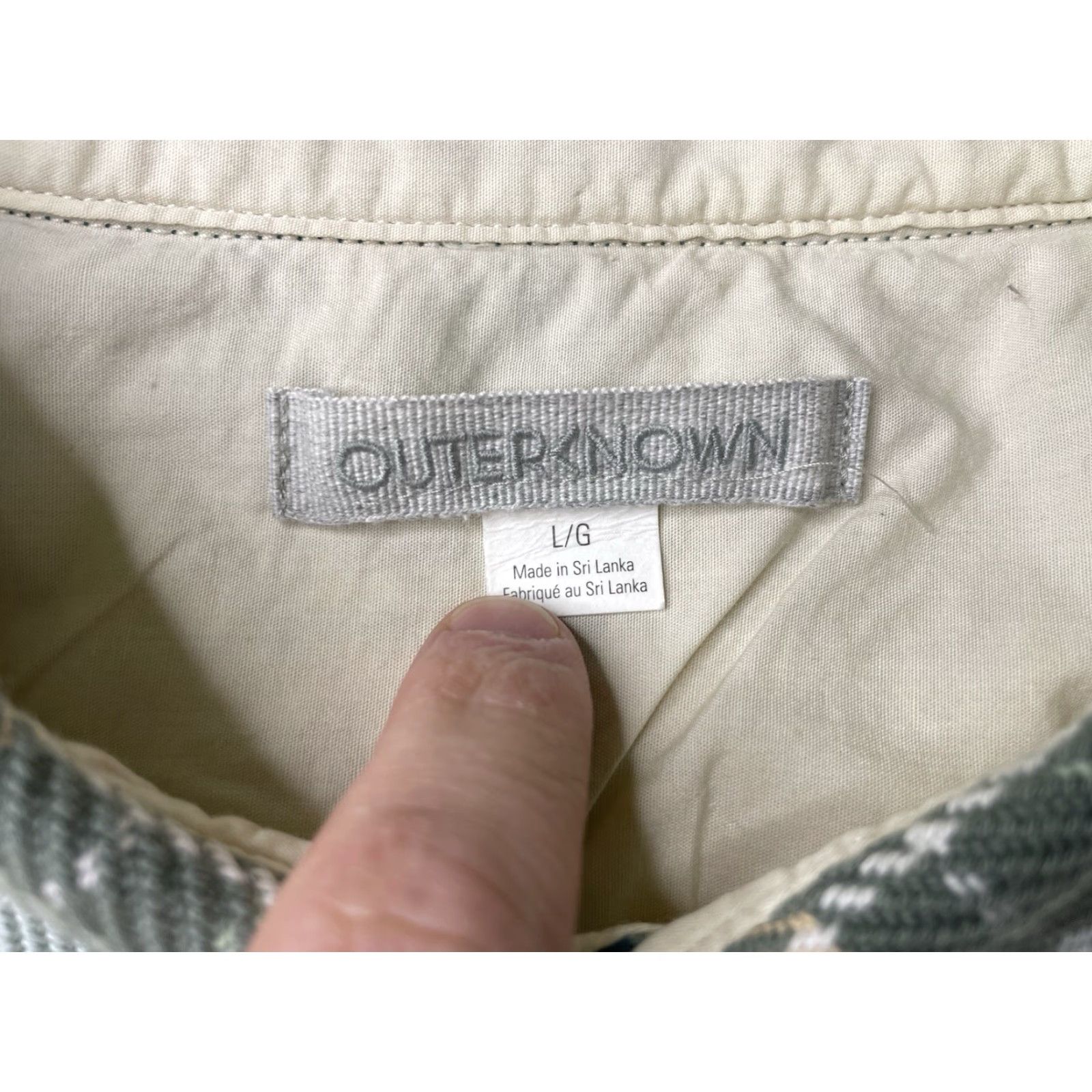 Outerknown OUTERKNOWN Button-Up Shirt Plaid Blue Cotton Flannel Large Regular Men Size US L / EU 52-54 / 3 - 2 Thumbnail
