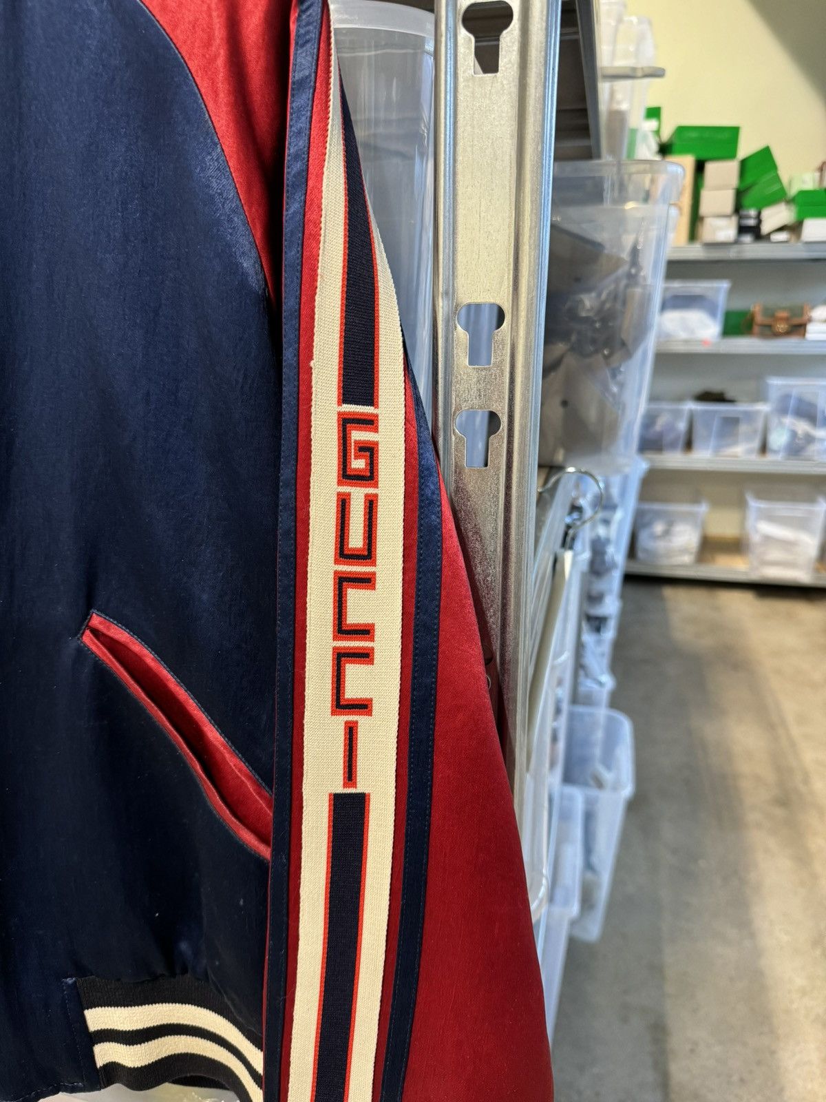Gucci Gucci Logo Striped Varsity Jacket Rare 3000$ Size US M / EU 48-50 / 2 - 2 Thumbnail