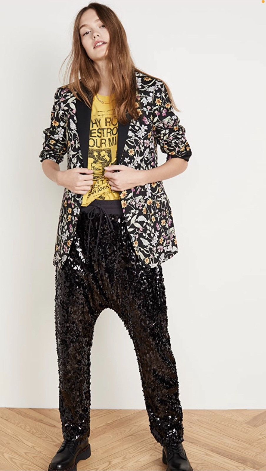 R13 Sequin Harem pants Black. XS Size 26" / US 2 / IT 38 - 6 Thumbnail