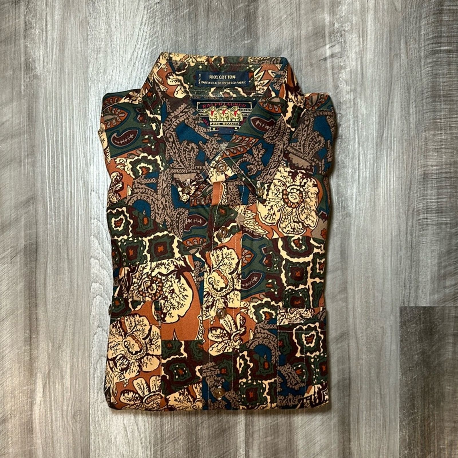 Ralph Lauren Ralph Lauren Chaps Vintage AOP Long Sleeve - Large Size US L / EU 52-54 / 3 - 1 Thumbnail