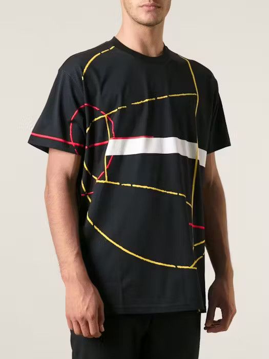 Givenchy Black Basketball Pitch Oversized T-Shirt Size US L / EU 52-54 / 3 - 2 Thumbnail
