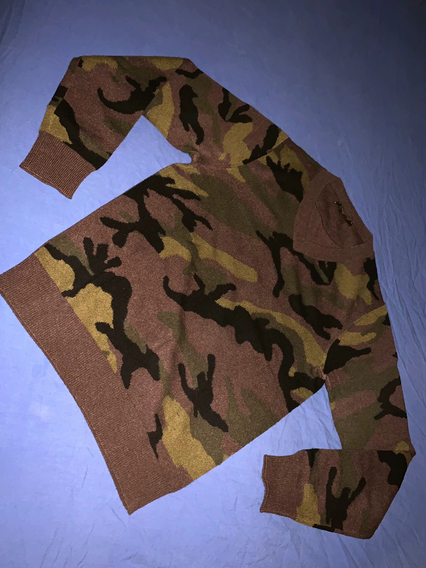 Valentino Valentino Camouflage Wool Sweater XS Size US XS / EU 42 / 0 - 1 Thumbnail