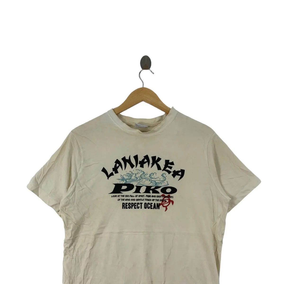 Vintage Vintage PIKO LANIAKEA HAWAII Natural Sun Faded Tee Shirt Top Size US L / EU 52-54 / 3 - 2 Thumbnail