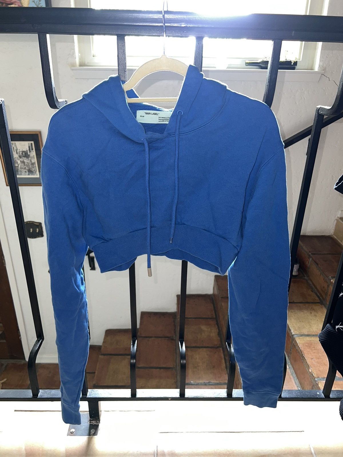 Off-White Off White Cropped Hoodie Size XS / US 0-2 / IT 36-38 - 1 Thumbnail