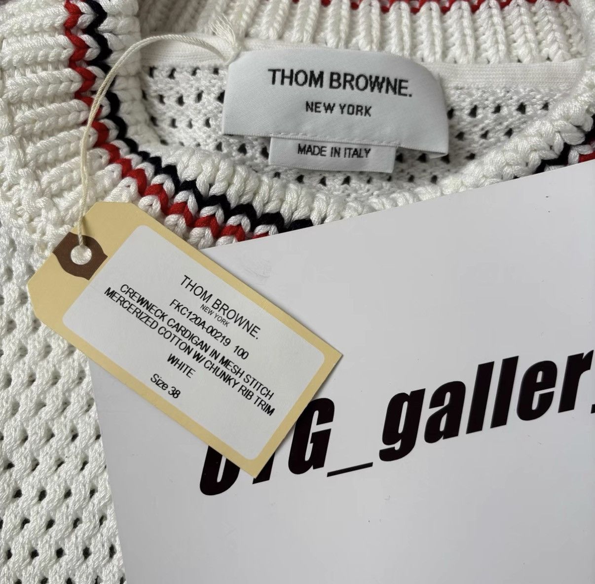 Thom Browne Thom Browne Open Knit Cardigan Size US S / EU 44-46 / 1 - 6 Thumbnail