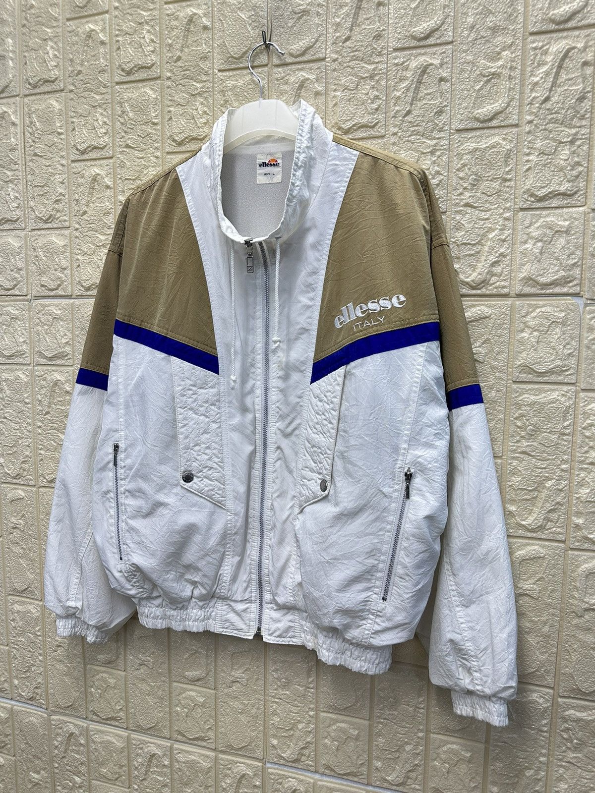 Ellesse × Vintage Vintage Ellesse Italy Perugia 1959 Nylon Jacket Mj158 Size US L / EU 52-54 / 3 - 2 Thumbnail