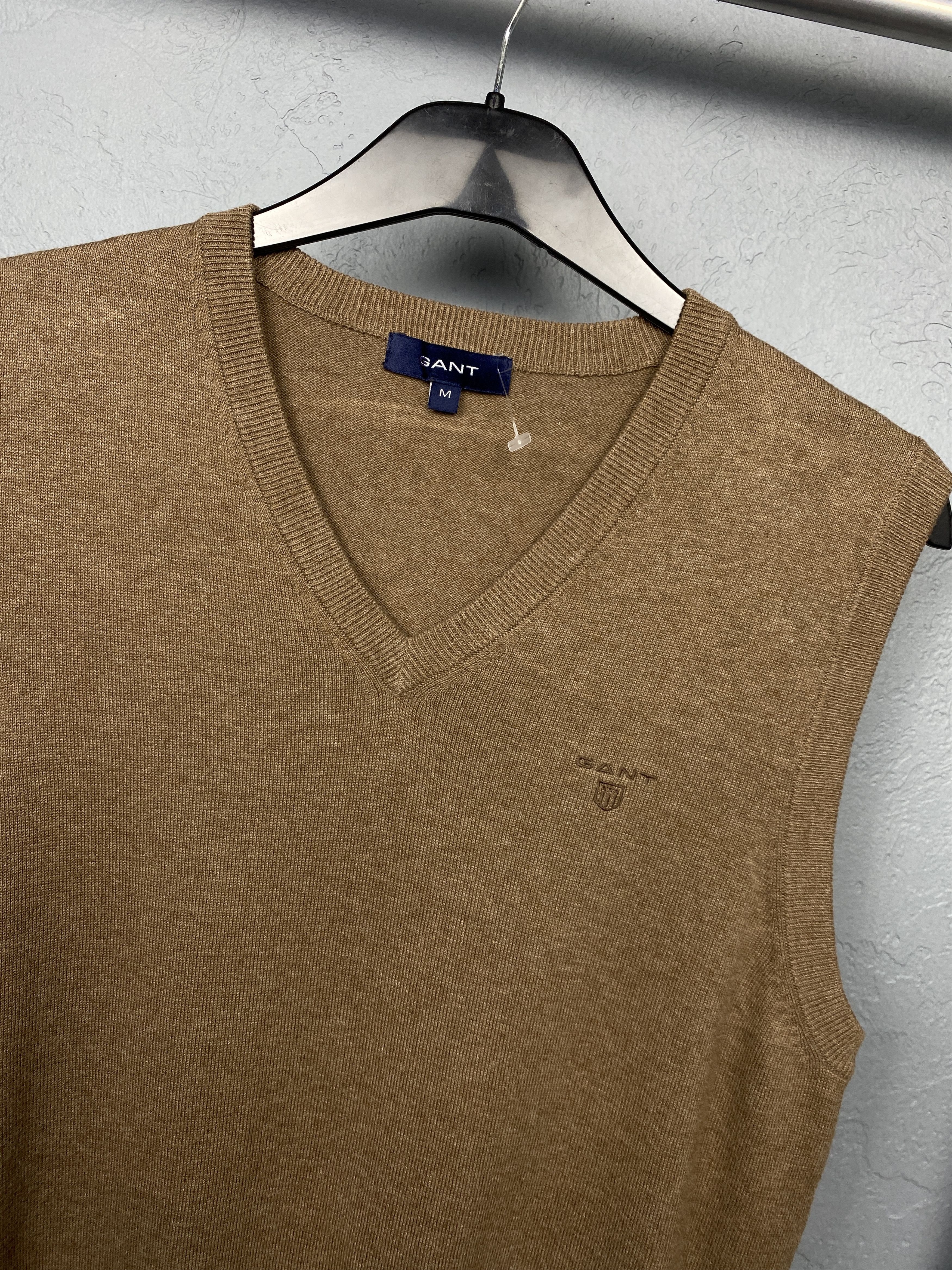 Gant Gant Vintage Mens V-neck Vest Sweater Jumper Size US M / EU 48-50 / 2 - 2 Thumbnail