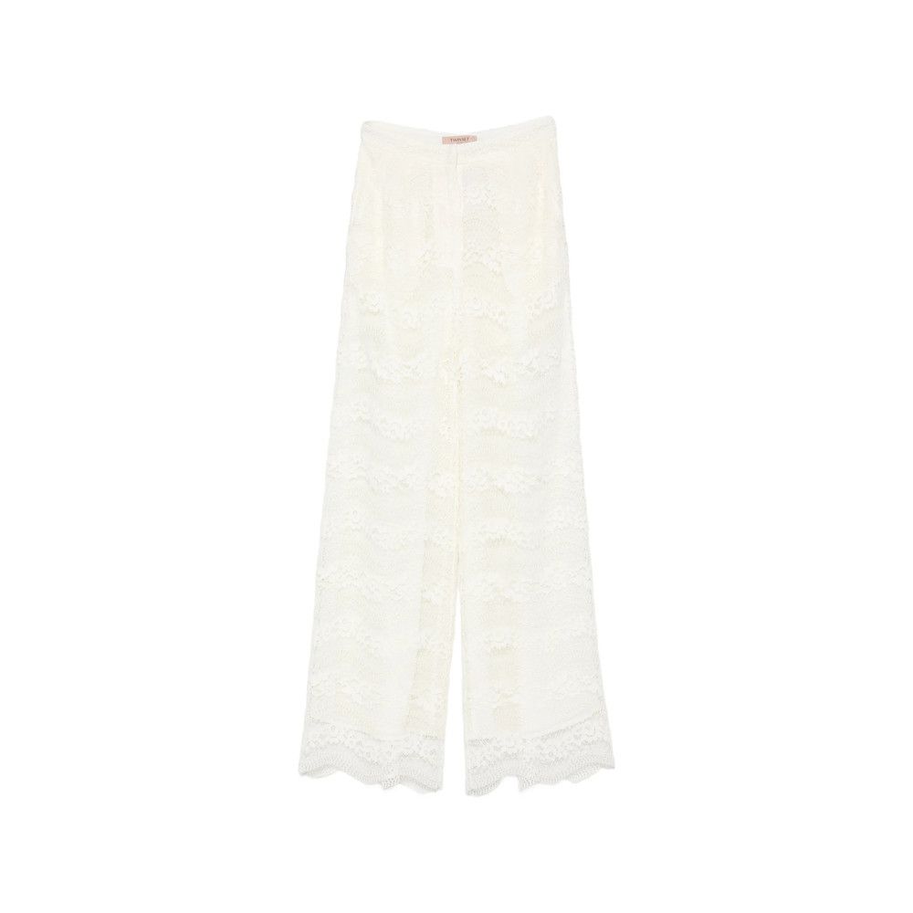 TWINSET Twinset WHITE Trousers - Palazzo Pants Size 26" / US 2 / IT 38 - 1 Thumbnail