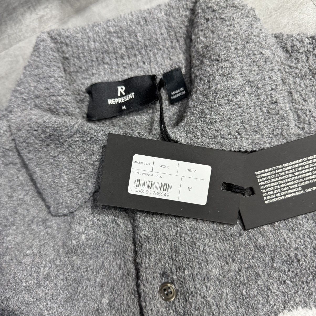 Represent Clo. Represent Initial Boucle Polo - Grey Medium Size US M / EU 48-50 / 2 - 6 Thumbnail