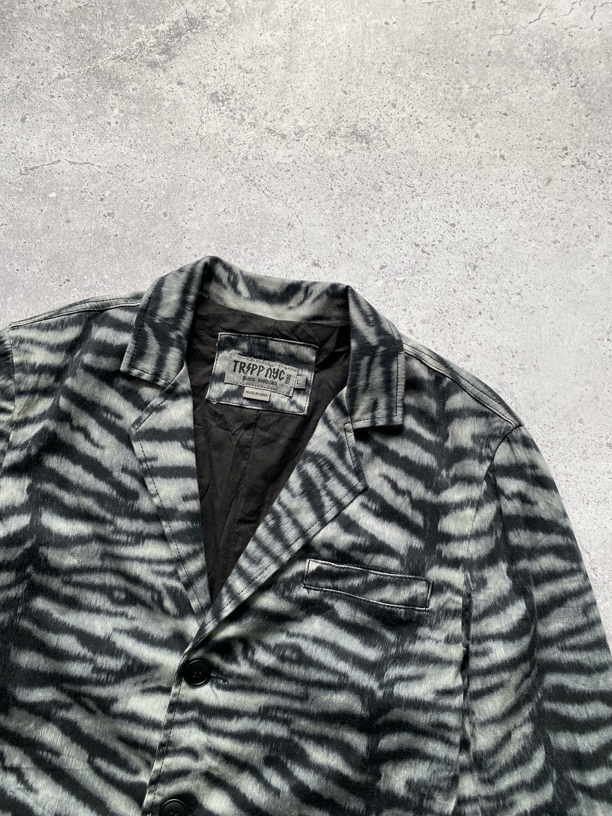 Japanese Brand × Tripp NYC Tripp Nyc Zebra Avant Garde Vintage Blazer Jacket Size US L / EU 52-54 / 3 - 9 Thumbnail