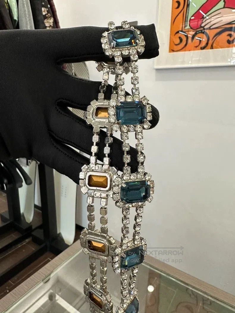 Dolce & Gabbana Dolce Gabbana Vintage Blue Crystal Necklace. Size ONE SIZE - 5 Thumbnail