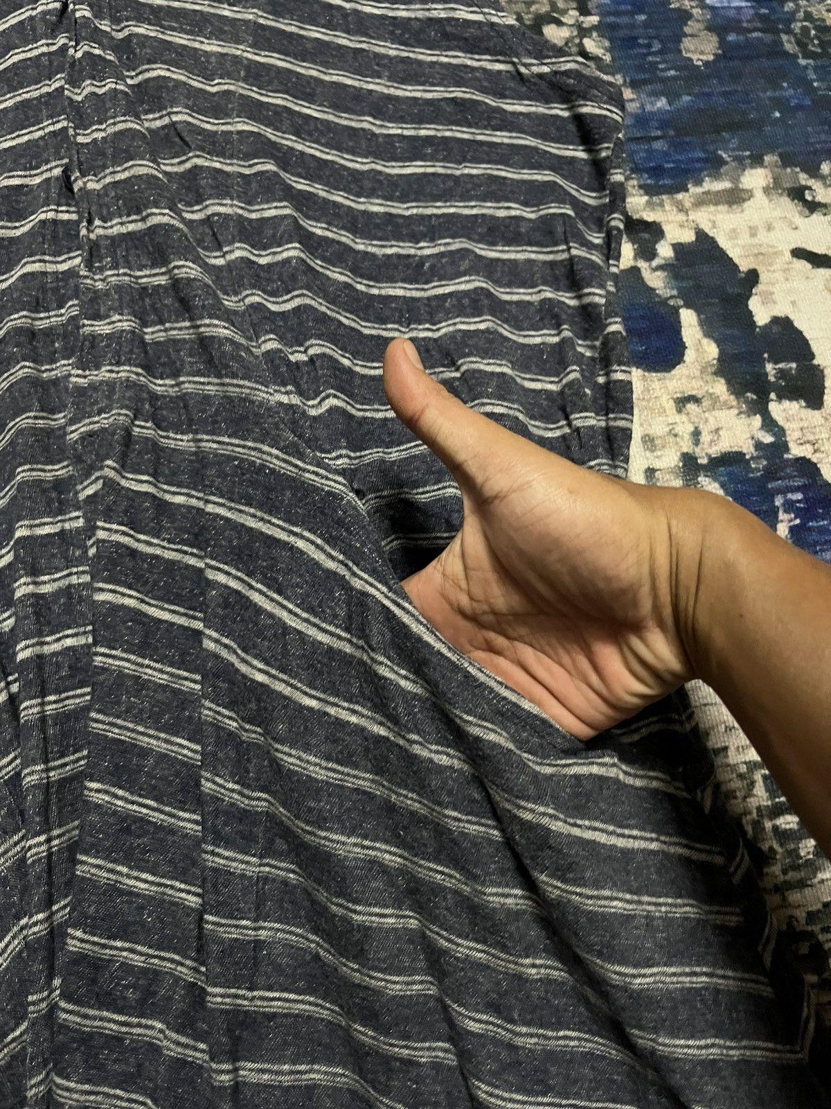 Issey Miyake 🔥Plantation Issey Miyake Off Shoulder Midi Dress Japan Size ONE SIZE - 4 Thumbnail