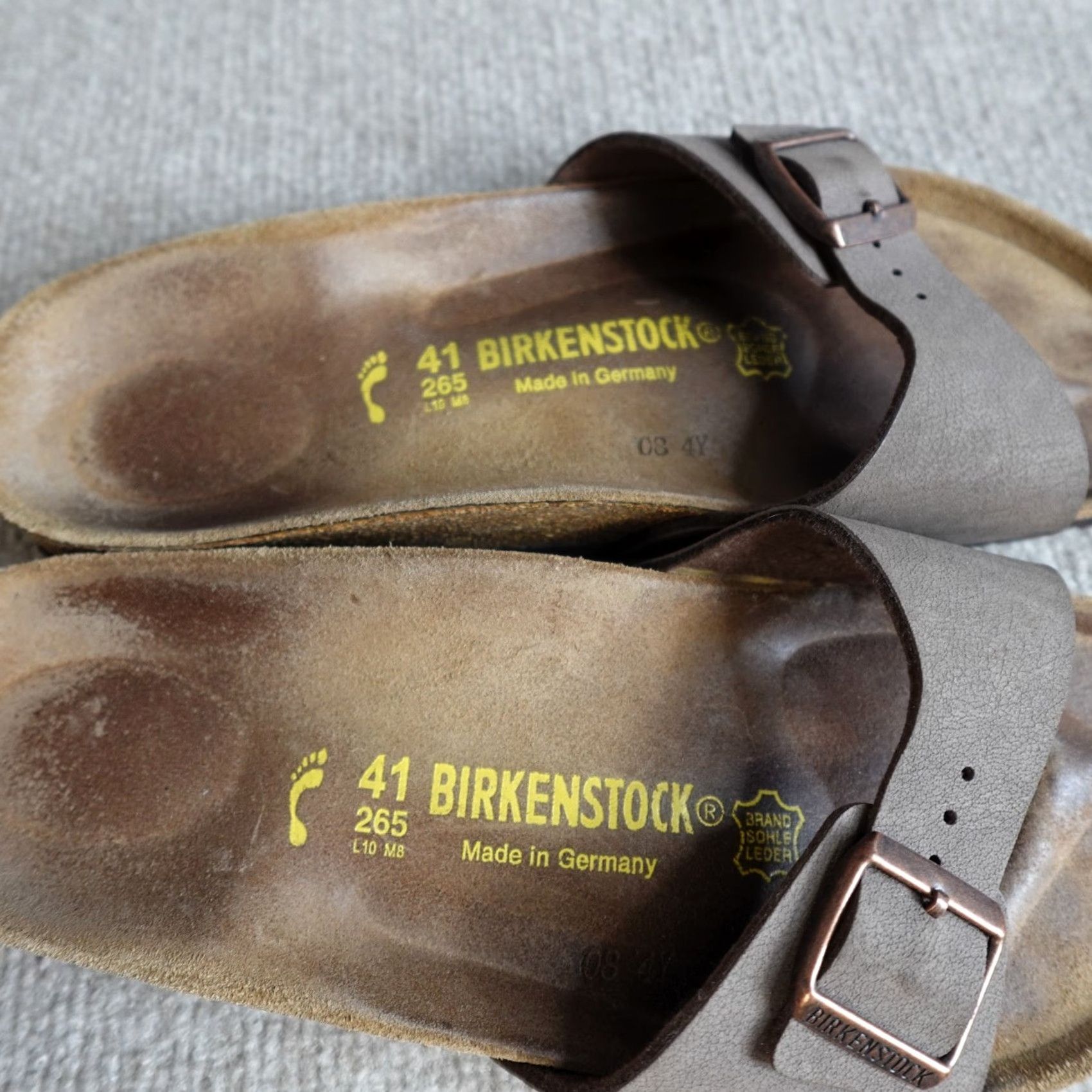 Birkenstock Birkenstock Womens Sandals Madrid Brown 41 EU 10 US Suede Buckle Slide Flat Casual Germany Vintage No Size US 10 / IT 40 - 6 Thumbnail