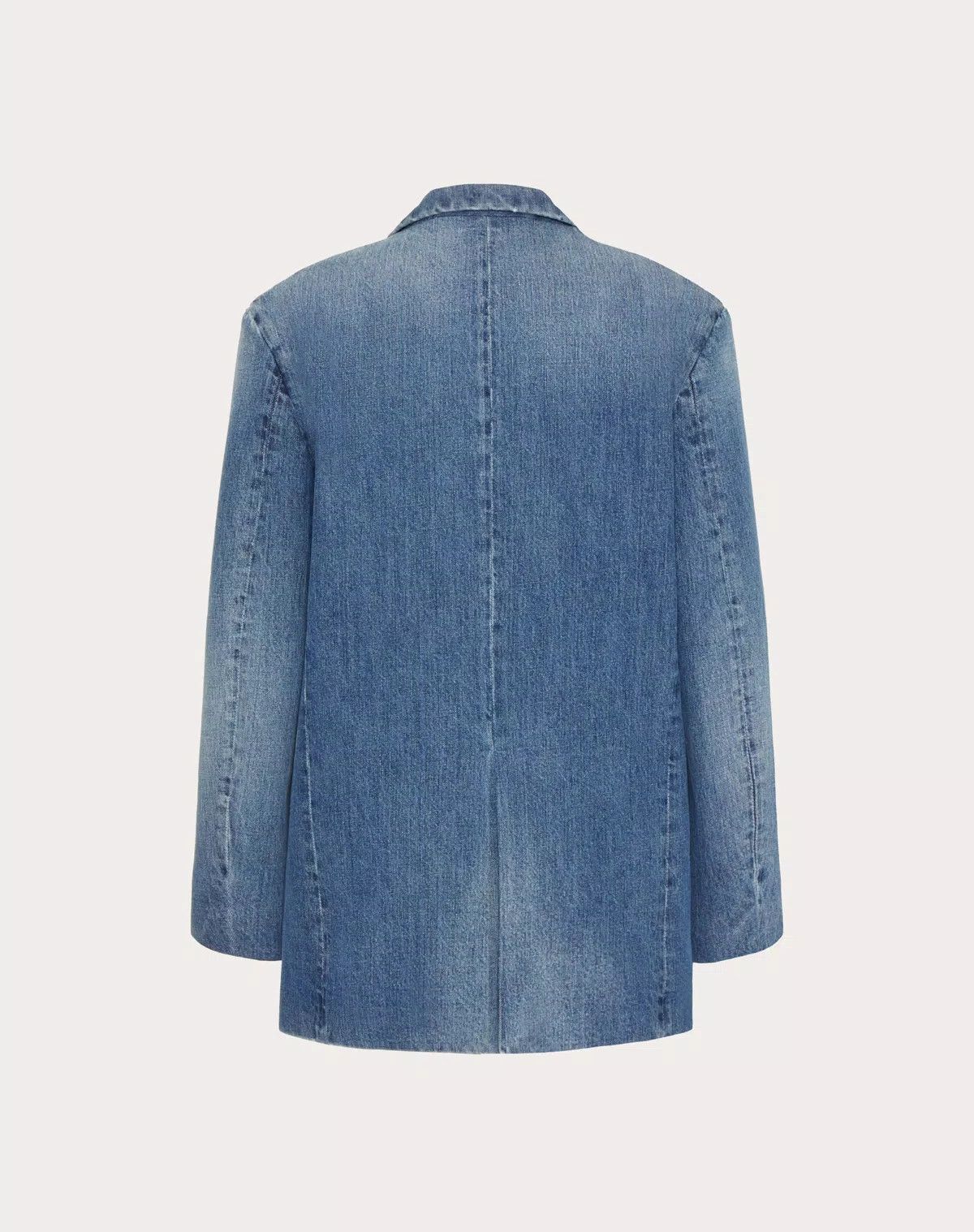 Valentino o1s1wg110625 Denim Jacket in Medium Blue Size XL / US 12-14 / IT 48-50 - 2 Thumbnail