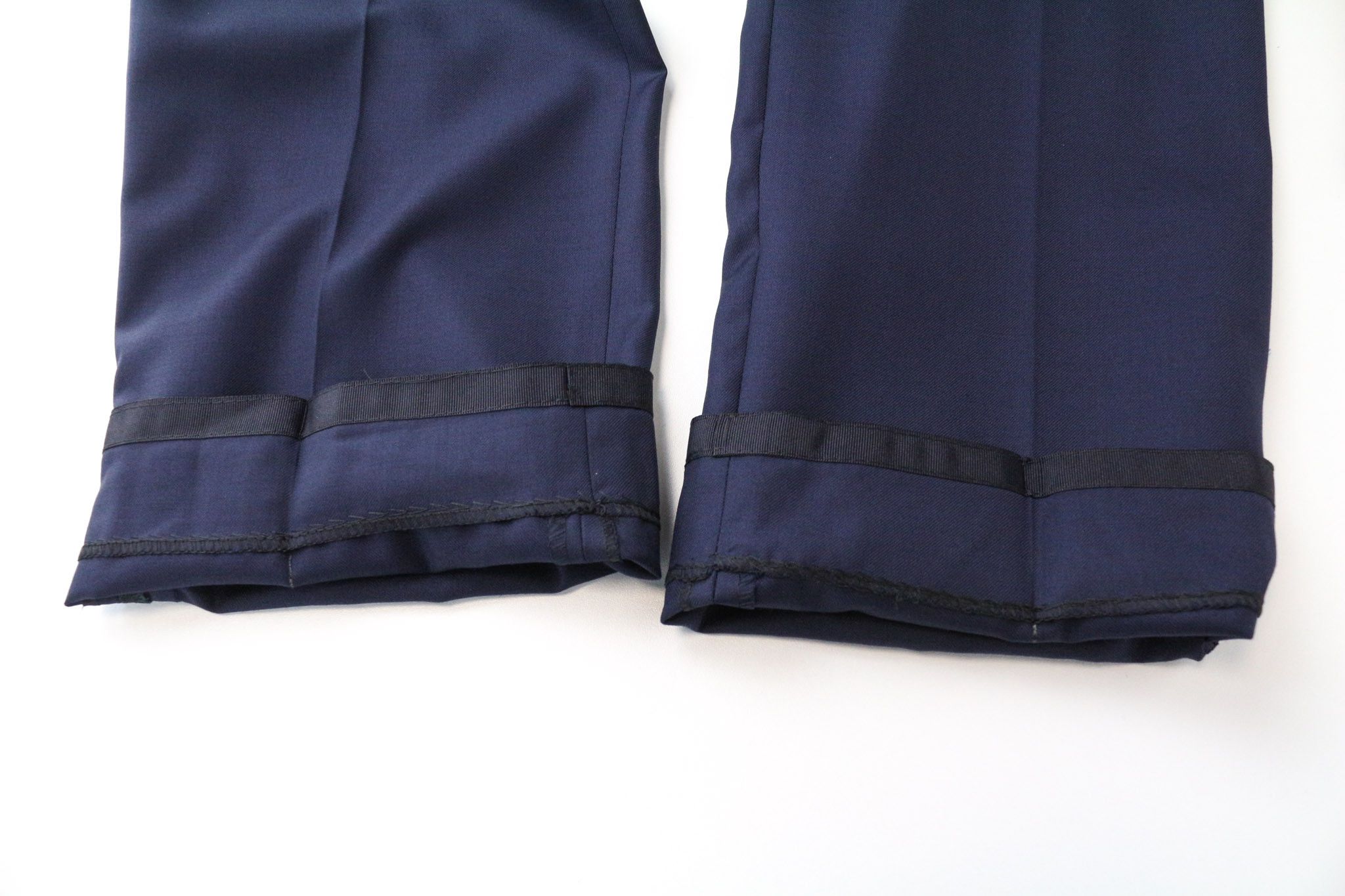Suitsupply BRESCIA TUX UK46R Navy Wool Pleated Trousers 75191 Size 46R - 11 Thumbnail